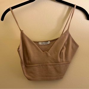Tan Crop Top